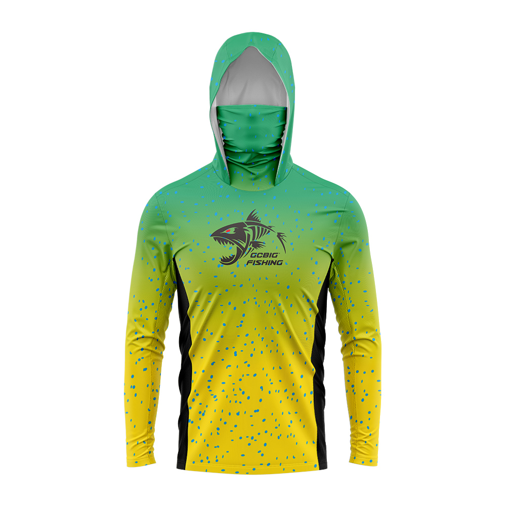 Gradient Green‑Yellow Skeleton - Fishing Hoodie review and price