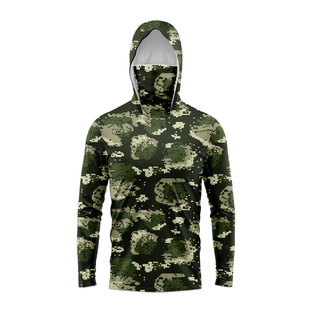Men Hood Fishing Shirt long sl - Fishing Shirt Uv Protection review and price