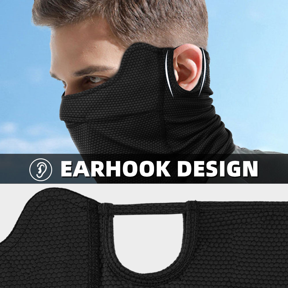 Ear Hook Neck Gaiter Face Mask - Fishing Mask Sun Protection review and price