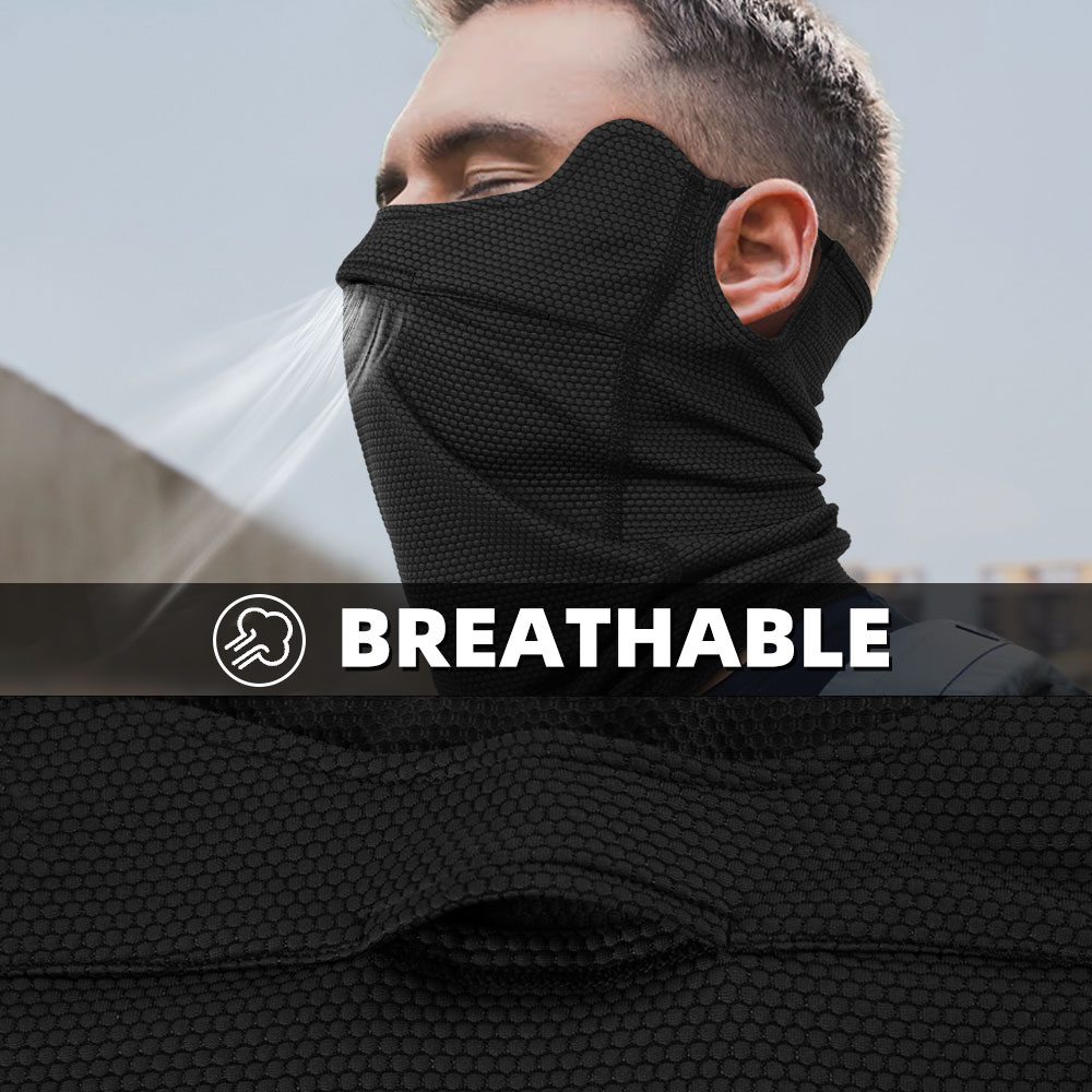 Ear Hook Neck Gaiter Face Mask - Fishing Mask Sun Protection review and price