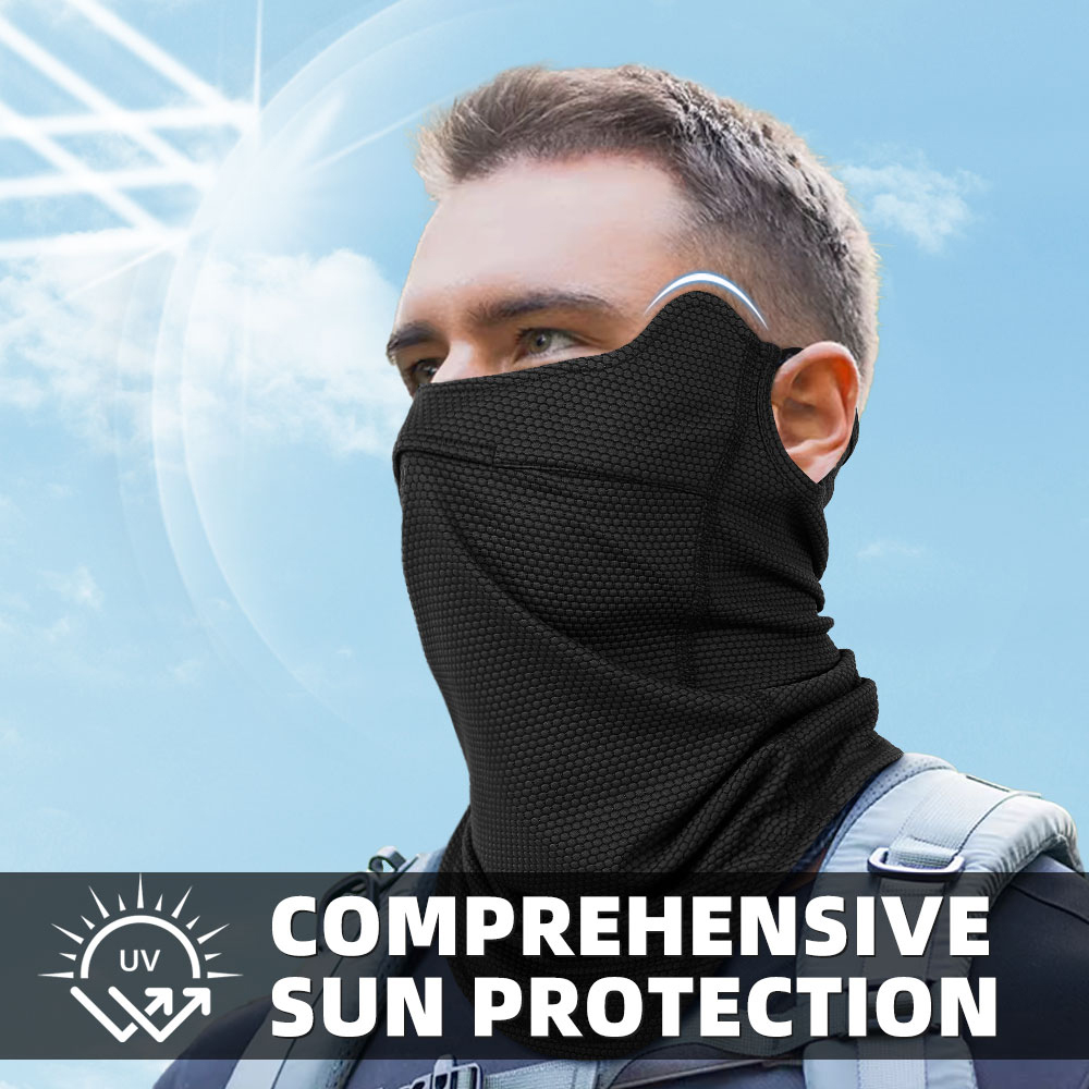 Ear Hook Neck Gaiter Face Mask - Fishing Mask Sun Protection review and price